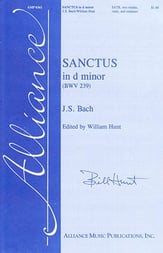 Sanctus in D Minor SATB choral sheet music cover